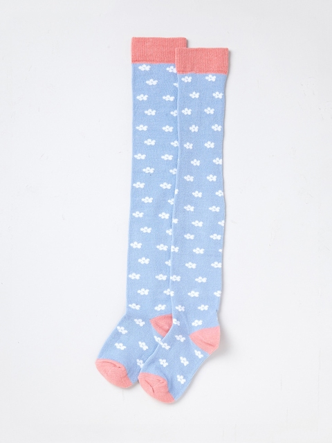 

Ed-a-Mamma Girls Blue Floral Stockings