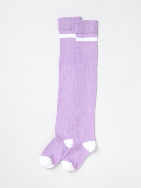 

Ed-a-Mamma Girls Purple Solid Stockings