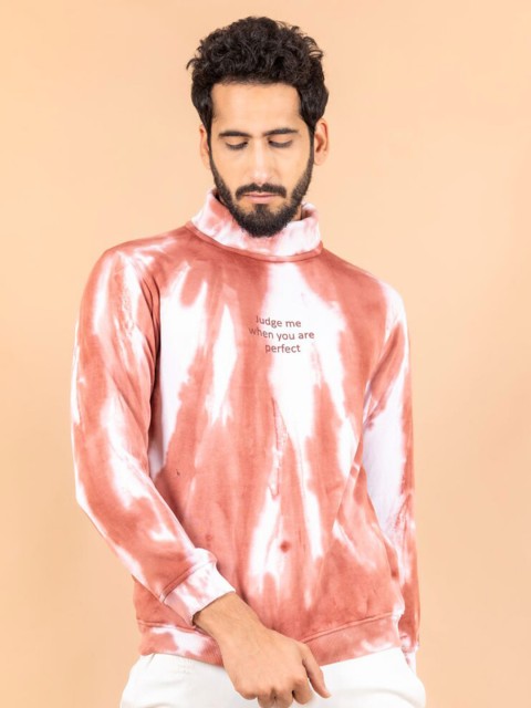 

Tistabene Men Pink & White Printed Pullover