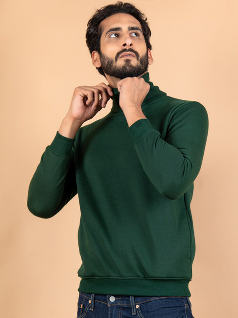 

Tistabene Men Green Turtleneck Pullover