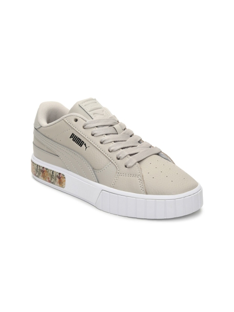 

Puma Women Beige Cali Star Botanics Leather Sneakers