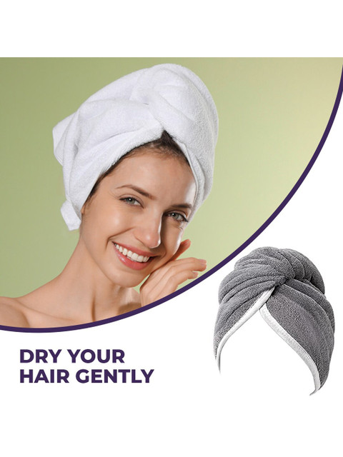 

Sanfe Selfly Hair Wrap Towel-Ultra Soft Hair Wrap - Hair Turban Towel, Grey