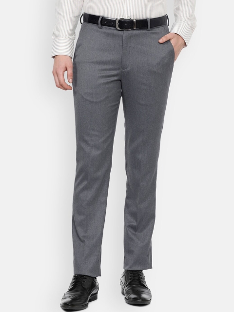 

Louis Philippe Men Grey Slim Fit Trousers