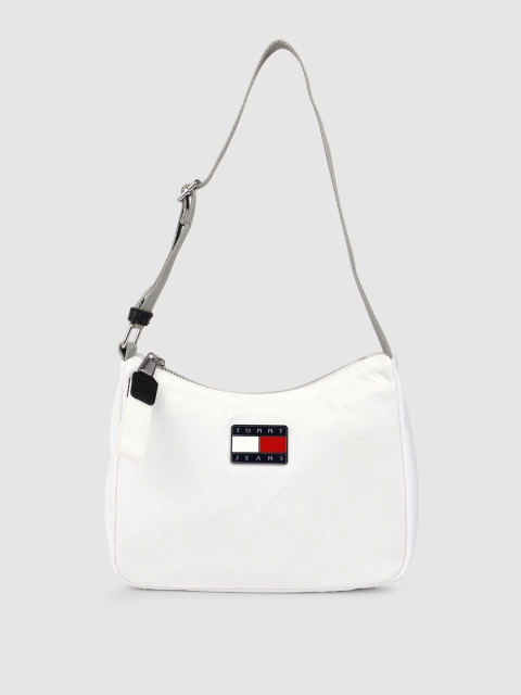 

Tommy Hilfiger White Structured Shoulder Bag