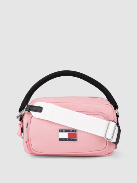 

Tommy Hilfiger Pink Solid Handheld Bag