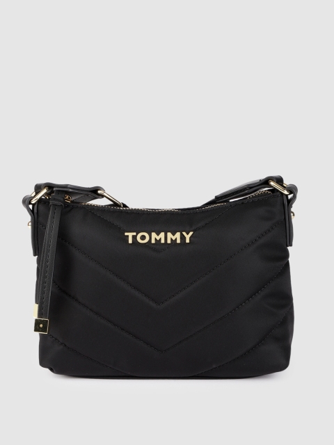 

Tommy Hilfiger Black Quilted Sling Bag