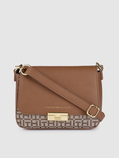 

Tommy Hilfiger Brown FRANCESCA II Printed Sling Bag