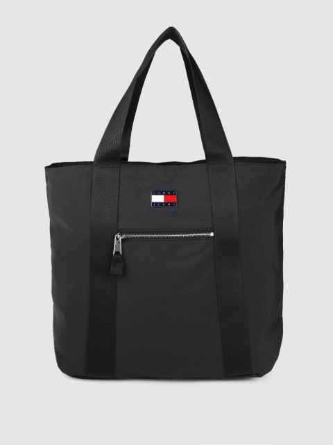 

Tommy Hilfiger Black Structured Tote Bag