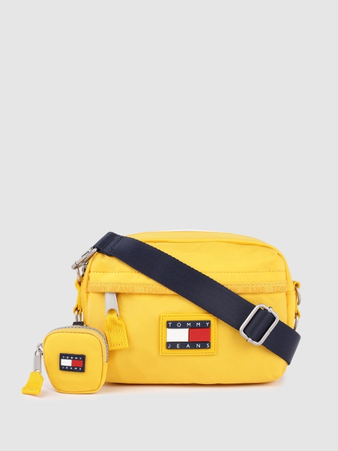 

Tommy Hilfiger Yellow Solid Sling Bag