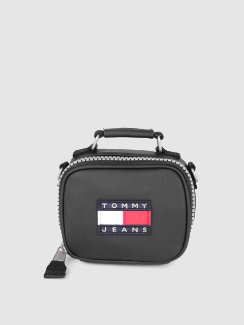 

Tommy Hilfiger Black Textured Sling Bag