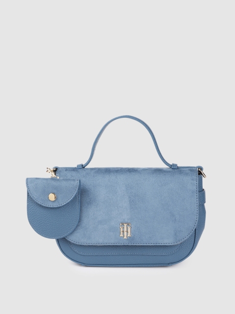 

Tommy Hilfiger Blue Satchel with Mini Pouch