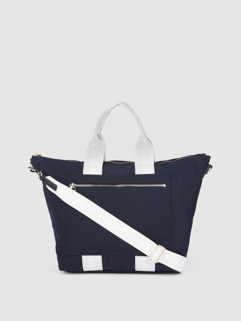 

Tommy Hilfiger Blue Structured Handheld Bag