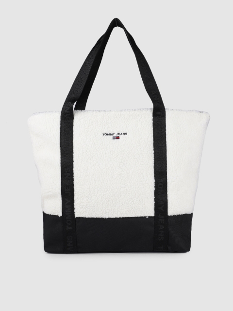 

Tommy Hilfiger White Faux Fur Structured Tote Bag