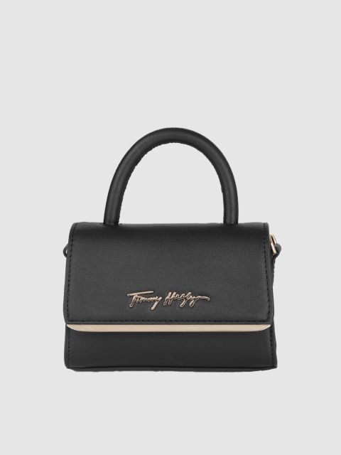 

Tommy Hilfiger Black Solid Satchel