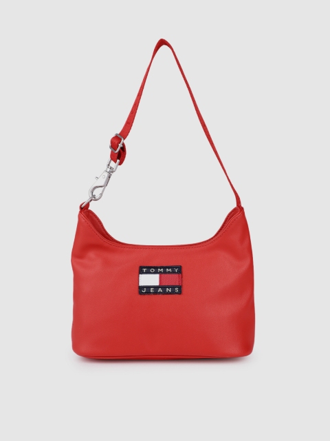 

Tommy Hilfiger Red Structured Hobo Bag