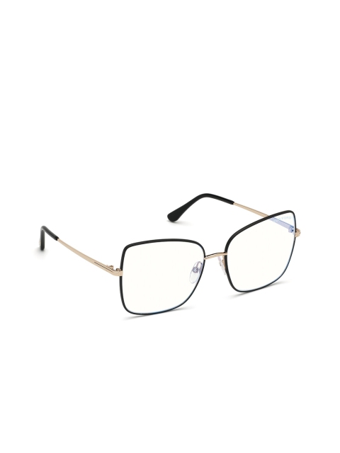 

Tom Ford Women Transparent & Black Full Rim Butterfly Frames