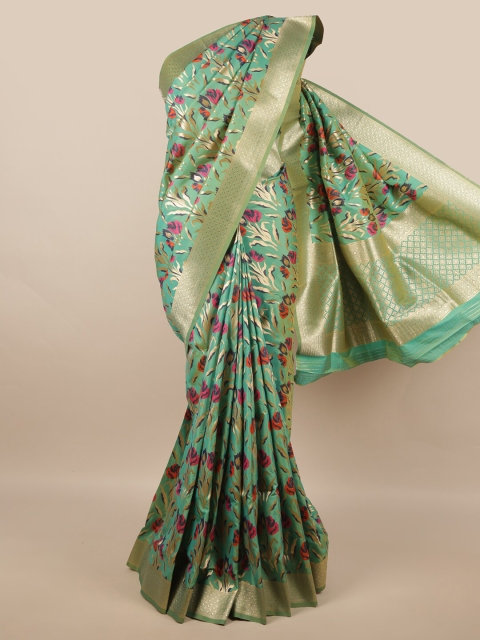 

Pothys Green & Pink Woven Design Zari Art Silk Saree