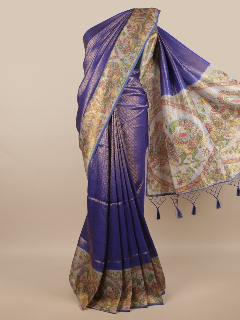 

Pothys Blue & Grey Woven Design Zari Art Silk Saree