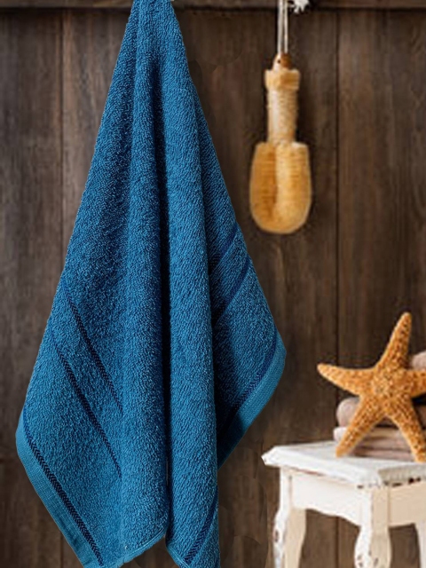 

Aura Teal-Blue Solid 380 GSM Cotton Bath Towels