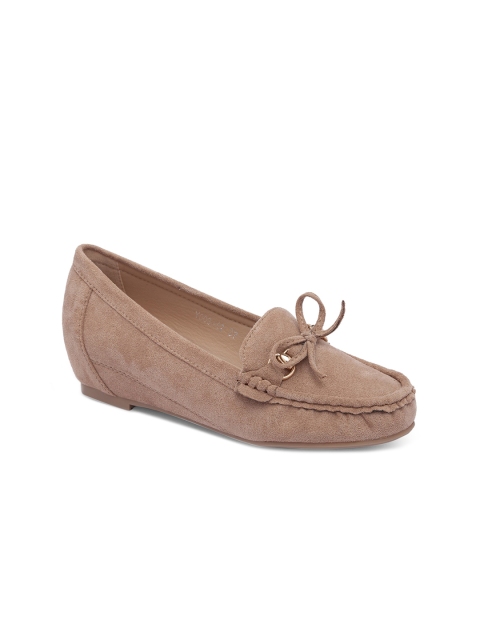 

Sole To Soul Women Khaki Ballerinas with Bows Flats