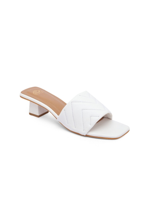

Sole To Soul White Party Block Mules
