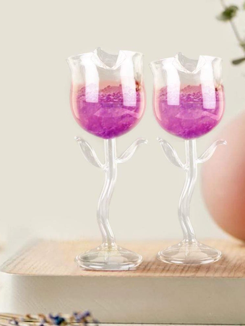 

THE ARTMENT Set of 2 Transparent Water & Juice Glasses