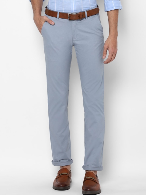

Allen Solly Men Blue Slim Fit Solid Mid Rise Trousers