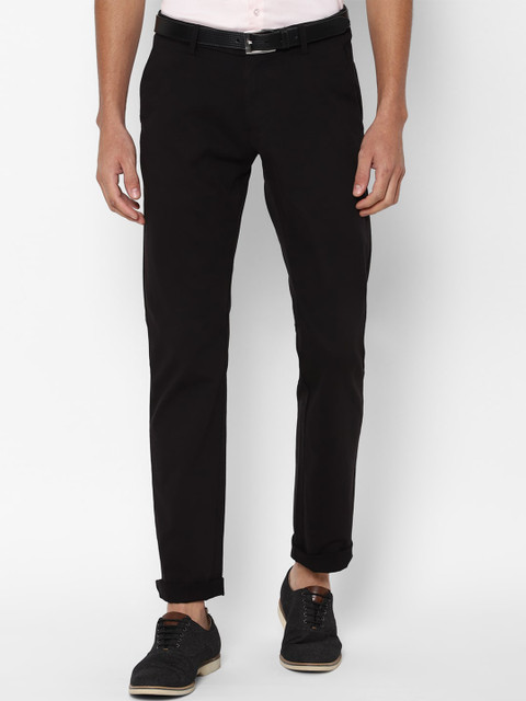 

Allen Solly Men Black Slim Fit Trousers