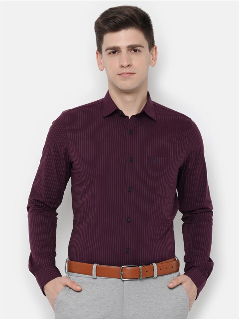 

Allen Solly Men Maroon Slim Fit Checked Formal Shirt