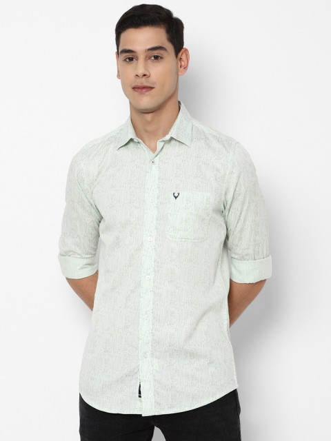 

Allen Solly Men Green Slim Fit Printed Casual Shirt