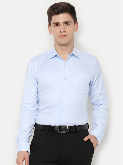 

Allen Solly Men Blue Slim Fit Solid Cotton Formal Shirt