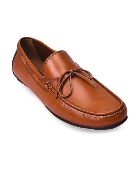 

Pavers England Men Tan Solid Loafers