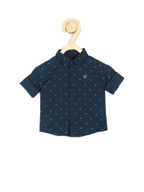 

Allen Solly Junior Boys Navy Blue Printed Casual Shirt