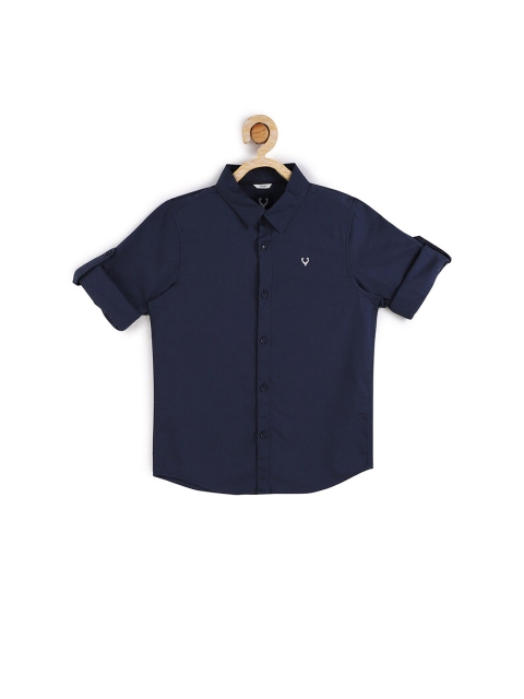 

Allen Solly Junior Boys Navy Blue Slim Fit Casual Shirt