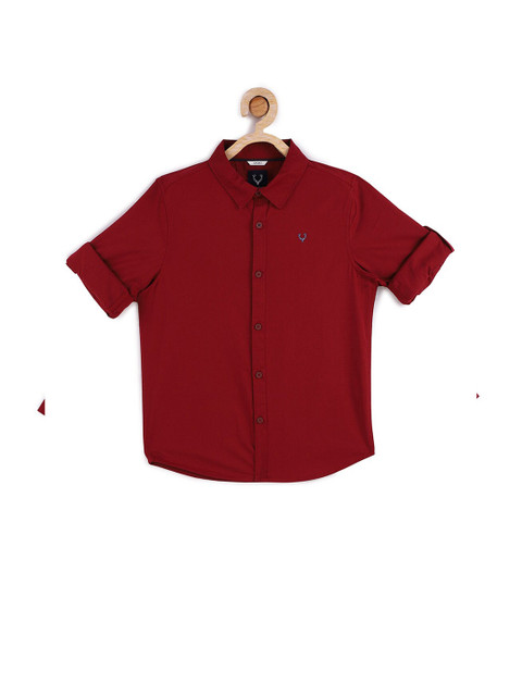 

Allen Solly Junior Boys Red Slim Fit Casual Shirt