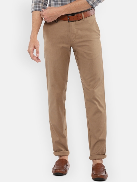 

Louis Philippe Sport Men Khaki Textured Slim Fit Trousers