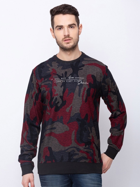 

Status Quo Men Black Printed Sweatshirt