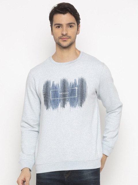 

Status Quo Men Blue Printed Sweatshirt