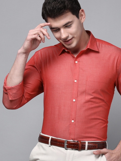 

Park Avenue Men Red Slim Fit Formal Shirt