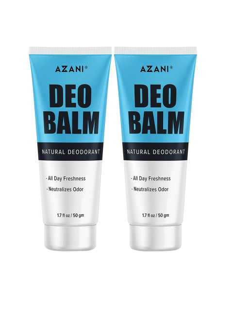 

Azani Active Care Pack Of 2 Shea Butter & Sweet Almond Oil Deo Balm, White