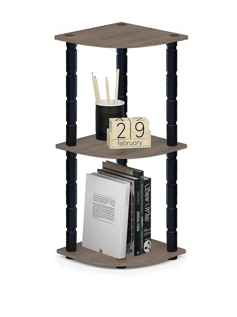 

Tormeti Brown Solid Wooden 3-Tier Corner Rack