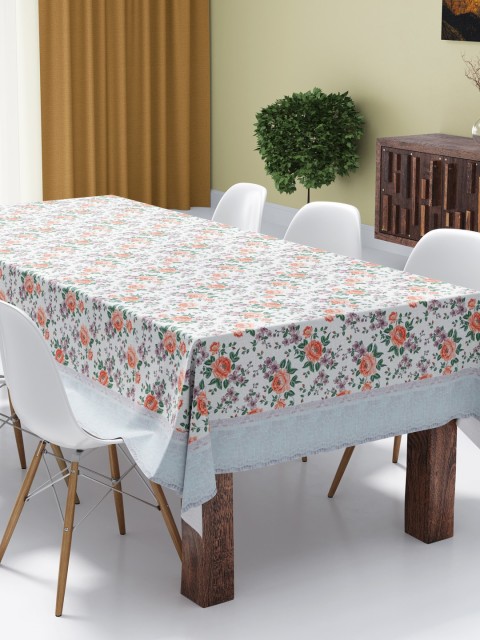 

BIANCA Multicolour 6-8 Seater Transparent Table Cover, Off white