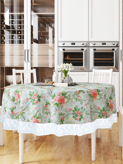 

BIANCA Multicolour 4 Seater Round Transparent Table Cover, Multi