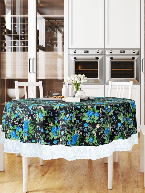 

BIANCA Black & Green Vinyl PVC 4 Seater Table Cover