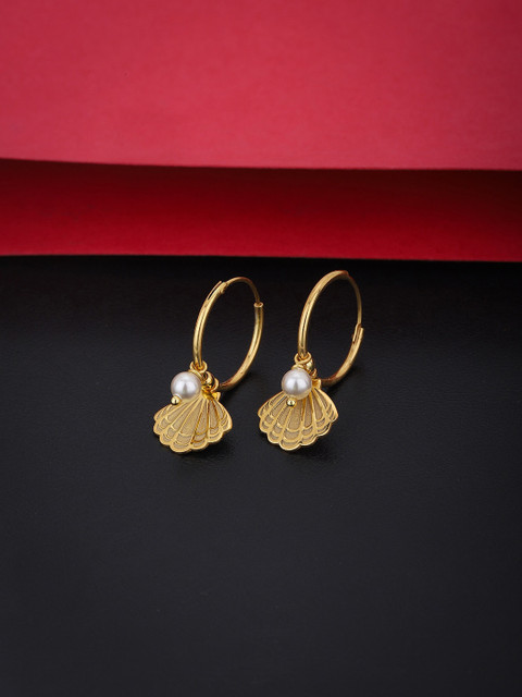 

VANBELLE Gold-Toned Contemporary Drop Earrings