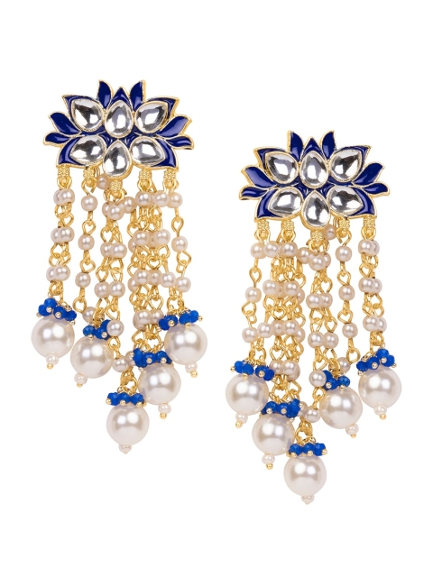 

INDYA Blue Contemporary Drop Earrings