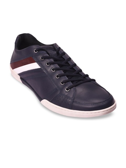 

Pavers England Men Navy Blue Colourblocked Leather Sneakers