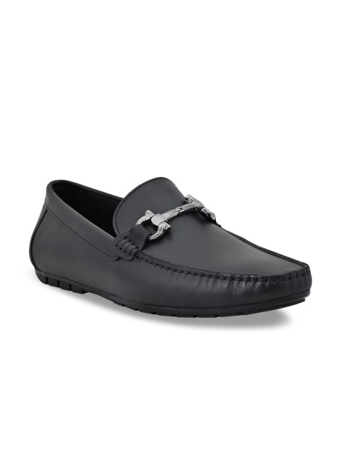 

Cobblerz Men Black Leather Loafers