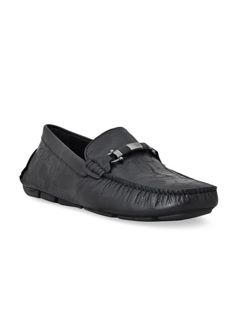 

Cobblerz Men Black Leather Loafers