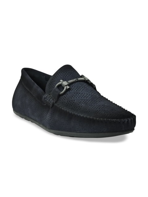 

Cobblerz Men Navy Blue Suede Loafers